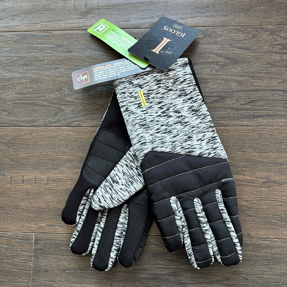 Igloos Thermal CHR heat retention pro text touch,grip palm stretch gloves,warm